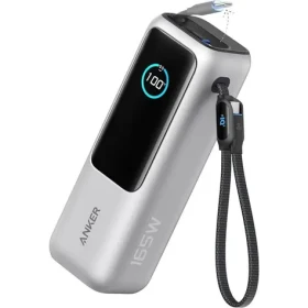 Anker 25000mAh Powerbanka stříbrná / 165W / 2x kabel USB-C (A1695H41)