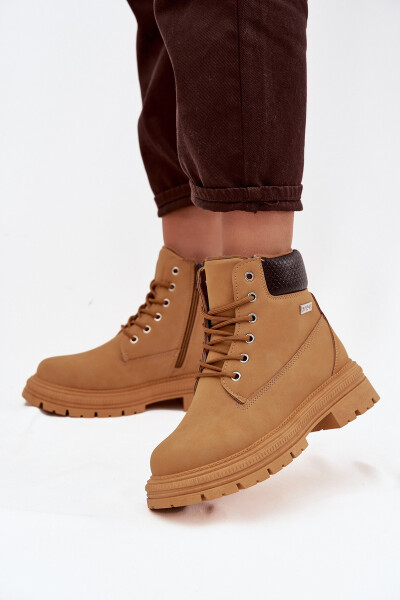 Izolované dámské trekové boty na zip Camel Selinda 41