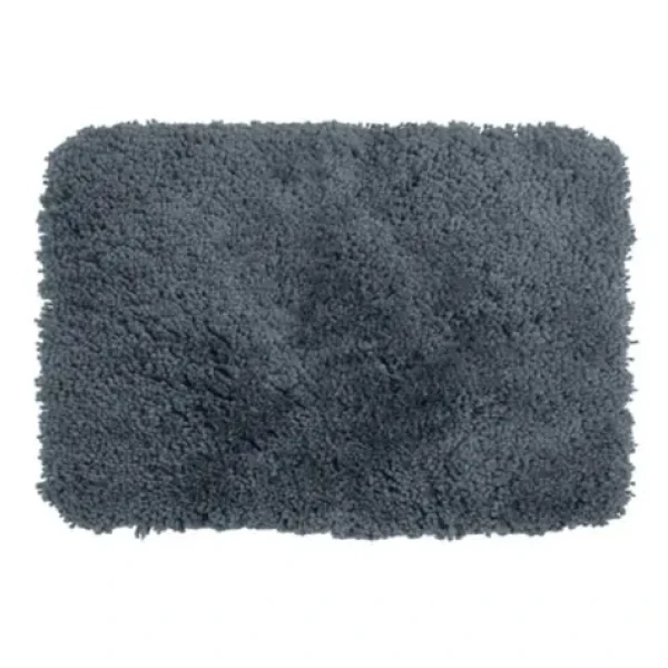 Spirella HIGHLAND koupelnová předložka vysoký vlas 55 x 65 cm tmavě šedá / mikrovlákno (7610583130846)