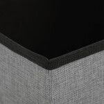 Taburet s úložným prostorem, šedá, látka, TAB-461 GREY2