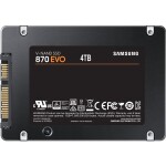 SAMSUNG 870 EVO 4TB / 2.5 / MLC / RW: 560 / 530 MBps / IOPS: 98K / 88K / MTBF 1.5mh / 5y (MZ-77E4T0B/EU)