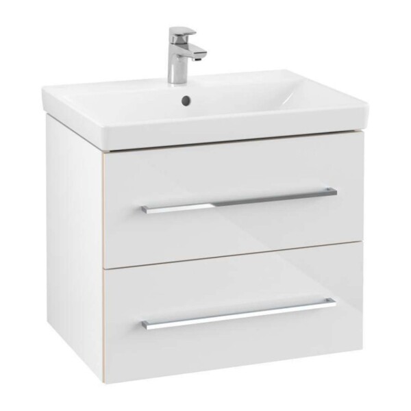 VILLEROY & BOCH - Avento Umyvadlová skříňka, 63x51x45 cm, 2 zásuvky, Crystal White A89000B4