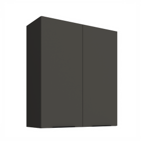 Horní skříňka Aria 80 G-90 2F Barva korpusu: Černá, Barva dvířek: GR - Graphite AFM