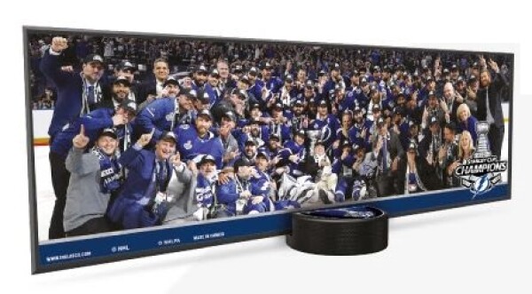 Inglasco / Sherwood Plaketa Tampa Bay Lightning NHL 2021 Stanley Cup Champions Deco plaque