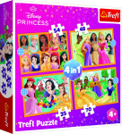 Puzzle Disney princezny: Pohádkové příběhy/4v1 (35,48,54,70 dílků)