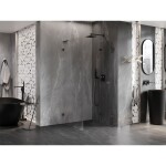 MEXEN/S - Lunar-F L sprchový kout skládací dveře pravá 70 x 70, transparent, grafit metal 836L-070-070-95-00-P
