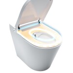 Mereo WC s integrovaným elektronickým bidetem, RIMLESS, 592x380x430 cm, keramické, vč. sedátka VSD110S2