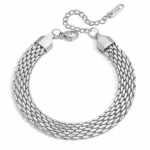 ELENYS Milano Mesh – náramek z prémiové oceli Délka náramku: 17,5 + 5 cm / max. 22,5 cm