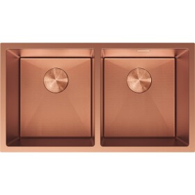 MEXEN - Binox ocelový dřez 2-bowl 800 x 450 mm, měď HC 6421802000-65HC