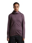 ICEBREAKER Wmns Merino 560 Realfleece Elemental II LS Zip Hood, Grey Plum (vzorek) velikost: S