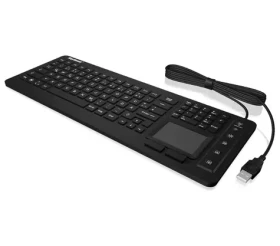 Keysonic KSK-6231 INEL černá / Průmyslová klávesnice / Touchpad / IP68 / Podsvícení / USB / US (28077)