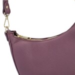 Trendy dámská kožená crossbody kabelka Sillid, fialová