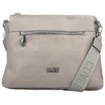 Stylová dámská koženková crossbody kabelka Verrona, šedá