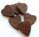 Timber Tones Felt Tones Heart Brown Wool Felt 4-Pack