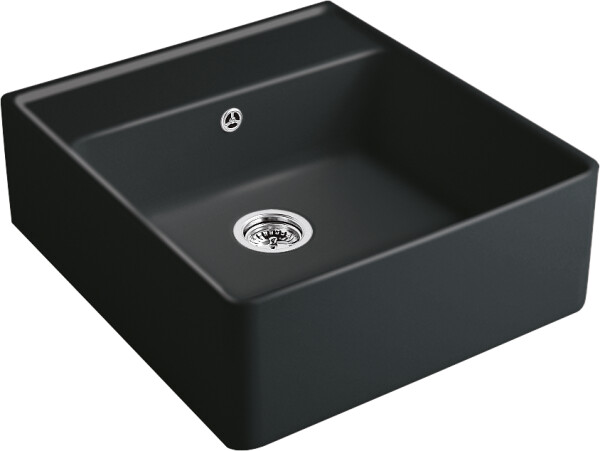 Keramický dřez Villeroy & Boch modulový, 632061R7, Pure Black 632061R7