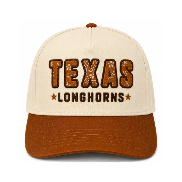 Cap X Pánská kšiltovka Texas Longhorns NCAA Paisley Adjustable