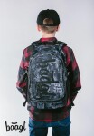 Školní batohový 3-dílný set BAAGL CORE - Technic (batoh, penál, sáček)