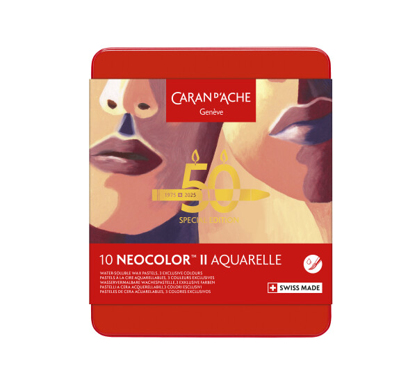 Caran d´Ache Caran d´Ache, 7500.916, Neocolor II, akvarelové pastely, limitovaná edice 50-years, Portrait, 10 ks