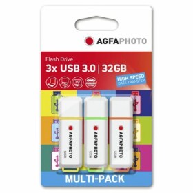 AgfaPhoto USB 3.0 32GB 3ks bílá / Flash Disk / USB-A 3.0 (10555)