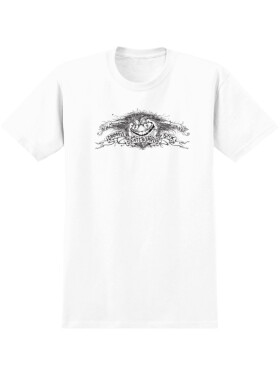 Antihero BASIC GRIMPLE EAGLE WHT/BLK pánské tričko krátkým rukávem
