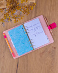 Týdenní diář 2027 Notique Refill kroužkový 12,5 x 19 cm fuchsiový