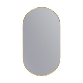 Erga Oval, oválné zrcadlo 55x100cm, zlatý rám, ERG-V01-OVAL-5510-GD
