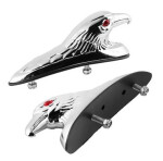 Motocyklové světlo/soška na blatník Orel, 16cm, chrom