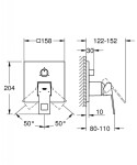 GROHE - Eurocube Baterie pod omítku pro 3 spotřebiče, chrom 24094000