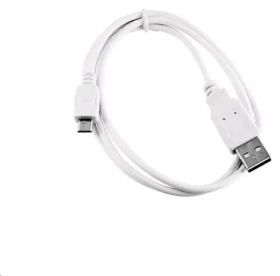 C-TECH USB Micro kabel 2 m bílá / USB 2.0 A (M) - Micro B (M) (CB-USB2M-20W)