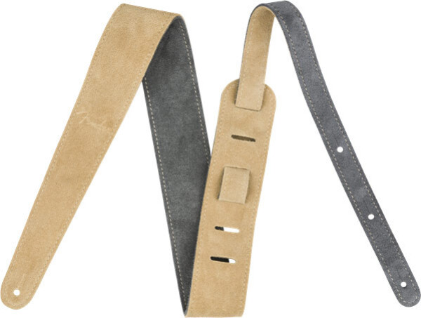 Fender Suede Strap Gray / Tan Reversible