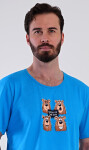 Pánské pyžamo šortky Méďa Happy zelená XXL
