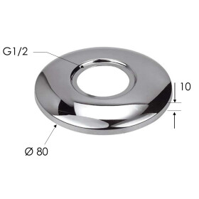 SAPHO - XL Rozeta G1/2", 80, chrom RS8020