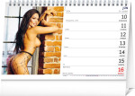 Stolový kalendár Presco Group - Girls 2024, 23,1 × 14,5 cm