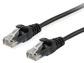 Equip Patch kabel Cat6 U/UTP černá / Síťový kabel / RJ-45 / 0,15 m / CCA vodič (625474)