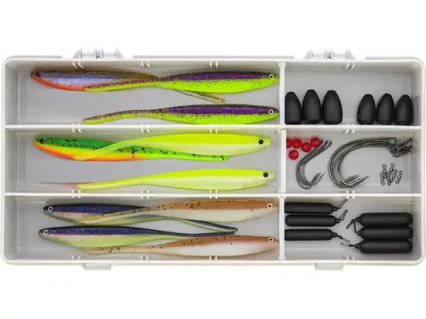 Westin Zander Box / Sada nástrah / Dropshot + Texas + Carolina / 46 ks (P275-023-284)