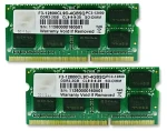 G.Skill SQ 4GB KIT 2×2GB / Operační paměť / DDR3 SO-DIMM / 1600 MHz / CL9-9-9-28 / 1.5V (F3-12800CL9D-4GBSQ)