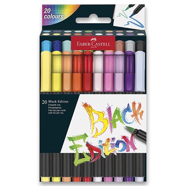 Fixy Faber-Castell Black Edition Brush, 20ks