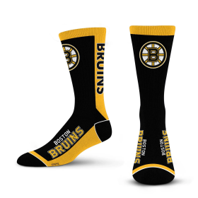 For Bare Feet Pánské Ponožky Boston Bruins NHL MVP Crew Velikost: L US (10 - 13)