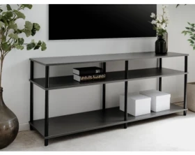 Široký regál/TV stolek Theo, antracitový