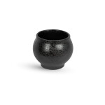 Storefactory Keramický obal na květiny Berghalla Black Small, černá barva, keramika