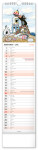 Nástěnný kalendář 2027 Notique kravata Krteček – Krtko, 12 x 48 cm