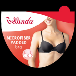 Dámská vyztužená podprsenka MICROFIBRE PADDED BRA - BELLINDA - černá 80 B