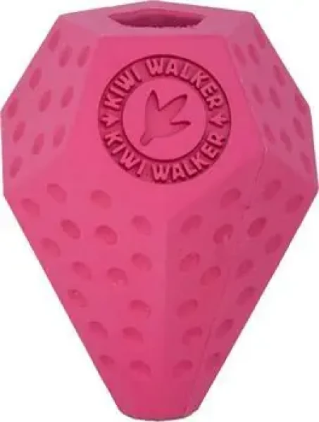 KIWI WALKER Hračka DIABALL Mini růžová / Guma / Otvor na pamlsky / Pro psy / 8 cm (RUB-850)