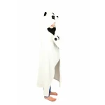 Cozy Noxxiez Panda - hřejivá deka s kapucí se zvířátkem a tlapkovými kapsami / od 3 let (20-BL823)
