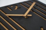 DumDekorace Nádherné nástěnné hodiny s lamelovým designem