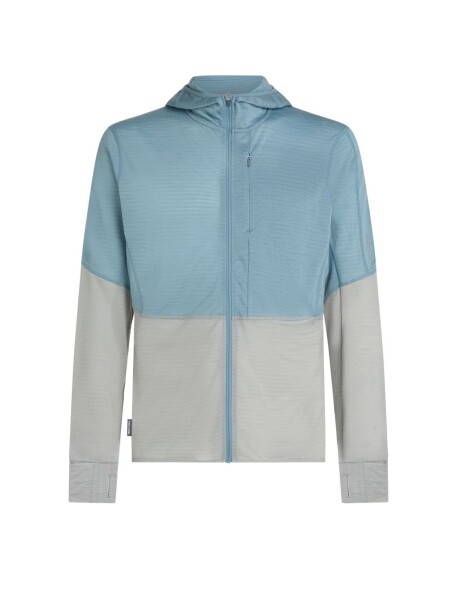 ICEBREAKER Mens Mer 200 Real Des LS Zip H FLBLUE (vzorek) velikost: M