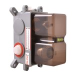 RAV Slezák - SEINA - Vanová/Sprchová baterie podomítková 3-cestná s tělesem a s boxem, Zlatá růžová - kartáčovaná SE987BOXZRK SE987BOXZRK