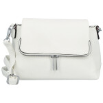 Stylová dámská koženková crossbody kabelka Kornelia, bílá