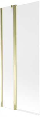 MEXEN - Flip vanová zástěna 1-křídlo 80x150 cm, dekor, zlato 894-080-101-50-30