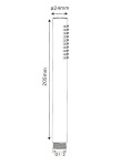 Kielle - Oudee Set sprchové hlavice EcoSpare, tyče a hadice, chrom 20402SE0E